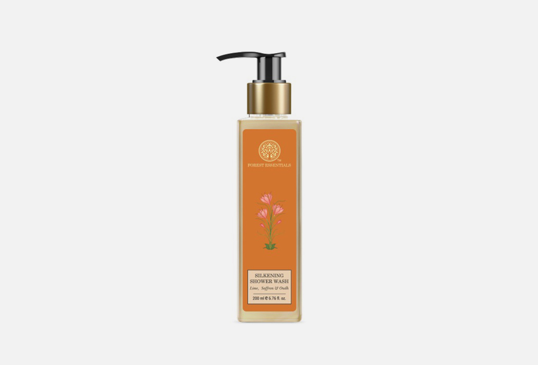 Forest Essentials Hydrating Shower Wash Lime, Saffron & Oudh