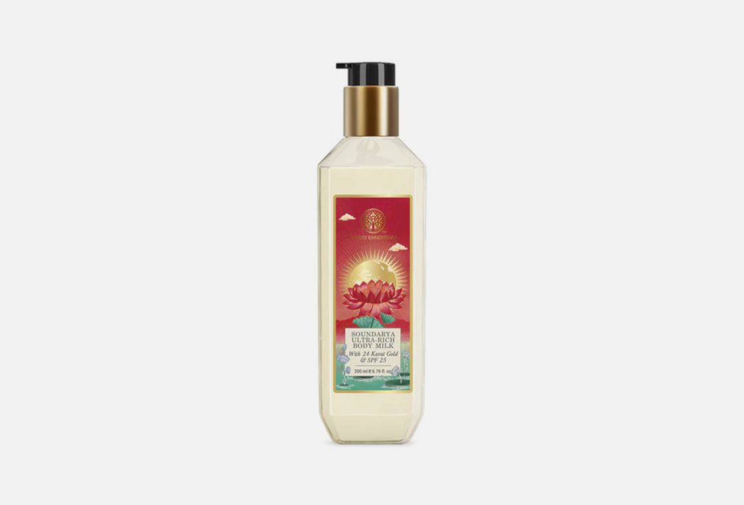 Forest Essentials Moisture Rich Body Milk  Soundarya with 24 Karatgold