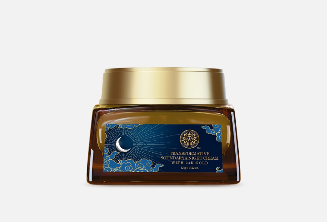 Forest Essentials Night Face Cream Transformative Soundarya with 24 Kgold