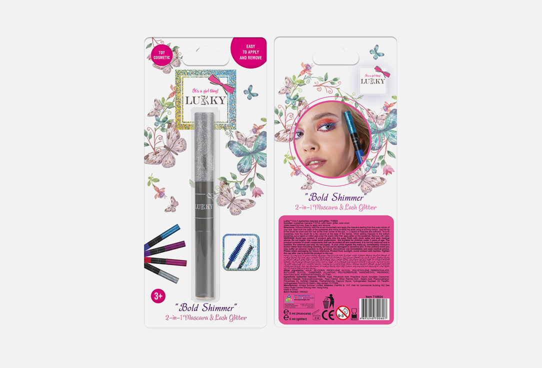 Lukky 2-In-1 Mascara & Lash Glitter Bold Shimmer