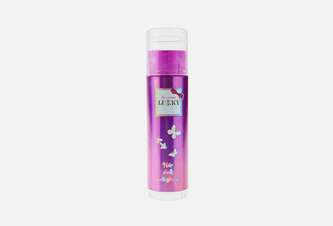 Lukky Hair Chalk With Glitter Raspberry Flavor