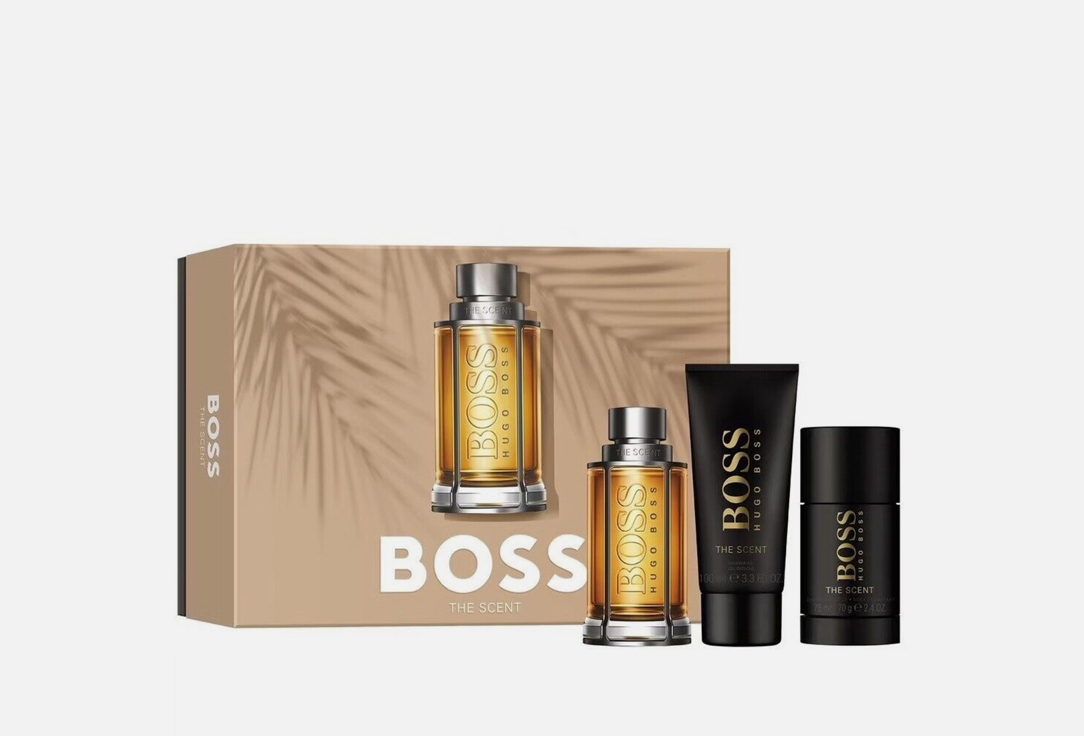 Hugo Boss Eau de Toilette, Shower Gel, Deodorant Stick Set The Scent Spring 2023 Premium 