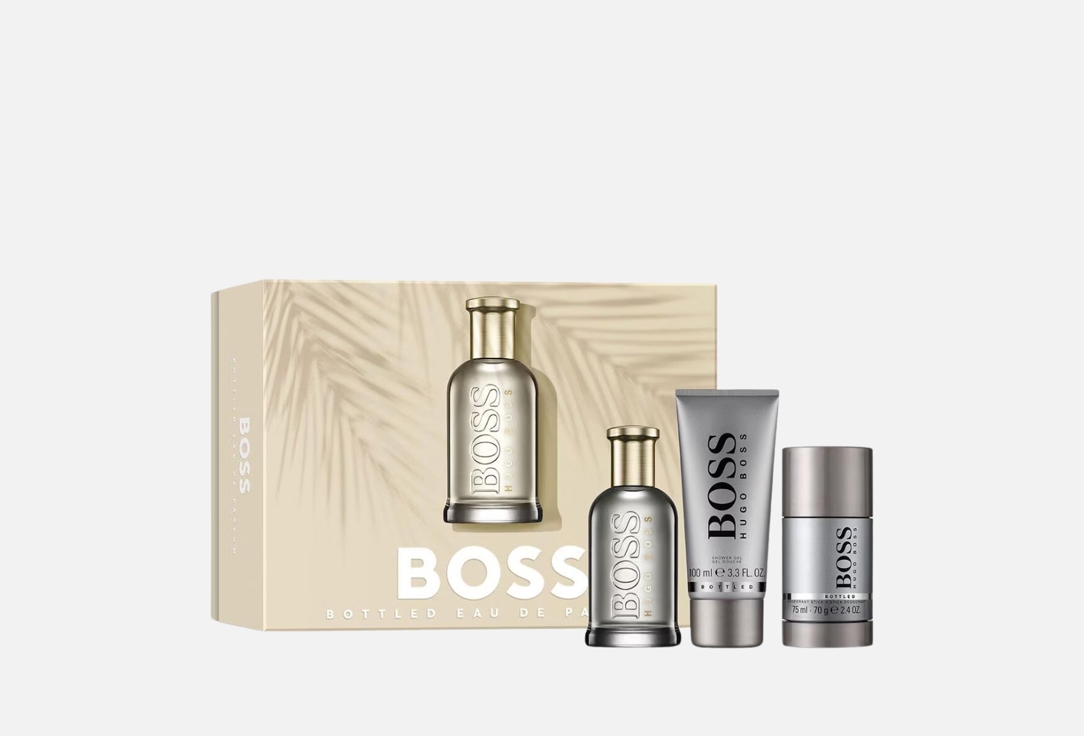 Hugo Boss Eau de Parfum & Shower Gel, Deodorant Stick Set Bottled