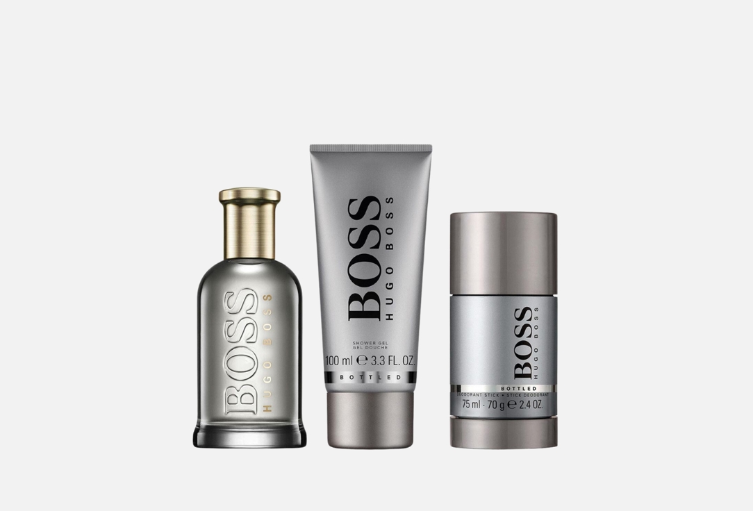 Hugo Boss Eau de Parfum & Shower Gel, Deodorant Stick Set Bottled