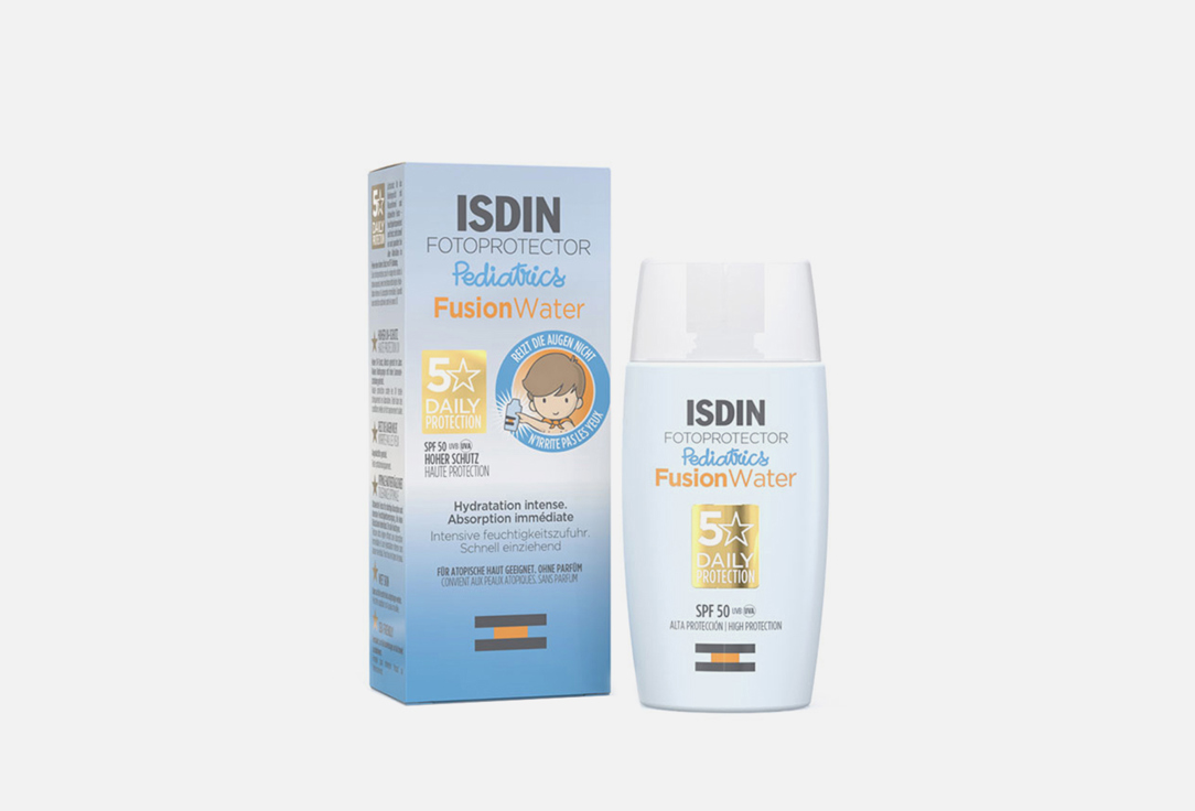 ISDIN Sunscreen Cream For Kids SPF50+ Fotoprotector Pediatrics Fusion Water