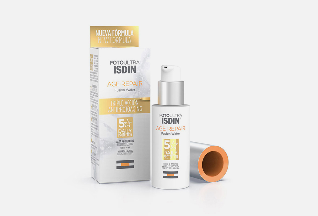 ISDIN Tinted Sunscreen Cream SPF50+ Fotoprotector Age Repair Color Fusion Water