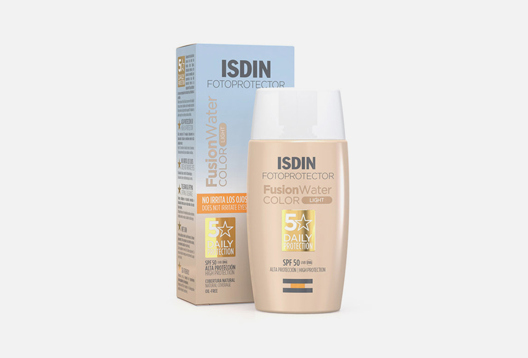 ISDIN Tinted Sunscreen Cream SPF50+ Fotoprotector Fusion Water Color