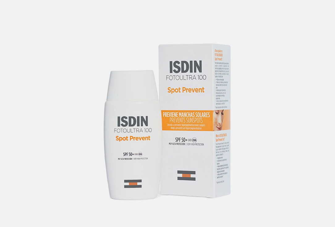 ISDIN Fluid Face Sunscreen SPF50+ Fotoultra 100 Spot Prevent Fusion Fluid