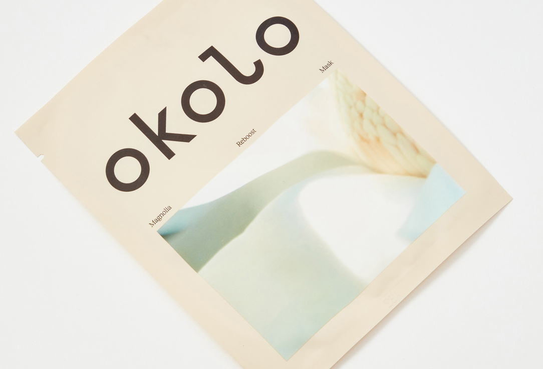 OKOLO Calming toning sheet mask Magnolia Reboost Mask