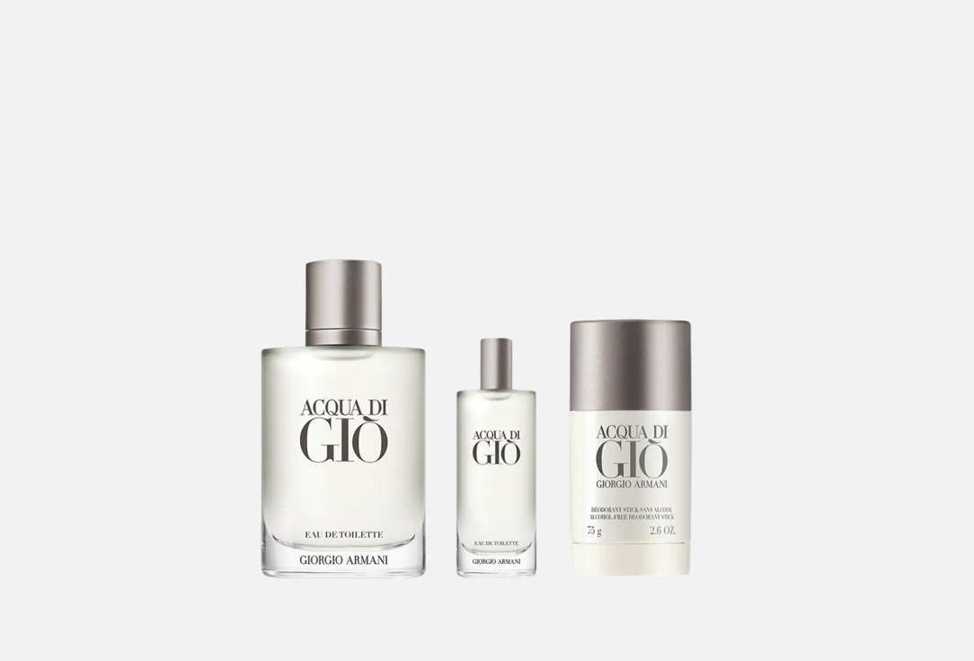 Armani Eau De Toilette & Deodorant stick gift set Acqua Di Giò