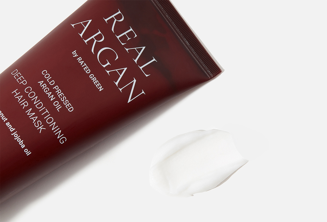 RATED GREEN Strengthening & Softening Hair Mask REAL ARGAN Cold Pressed Deep Conditioning Hair Mask