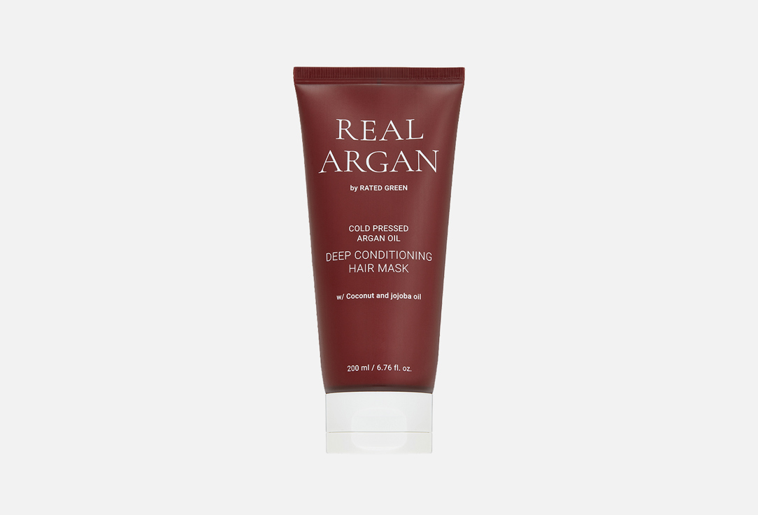 RATED GREEN Strengthening & Softening Hair Mask REAL ARGAN Cold Pressed Deep Conditioning Hair Mask