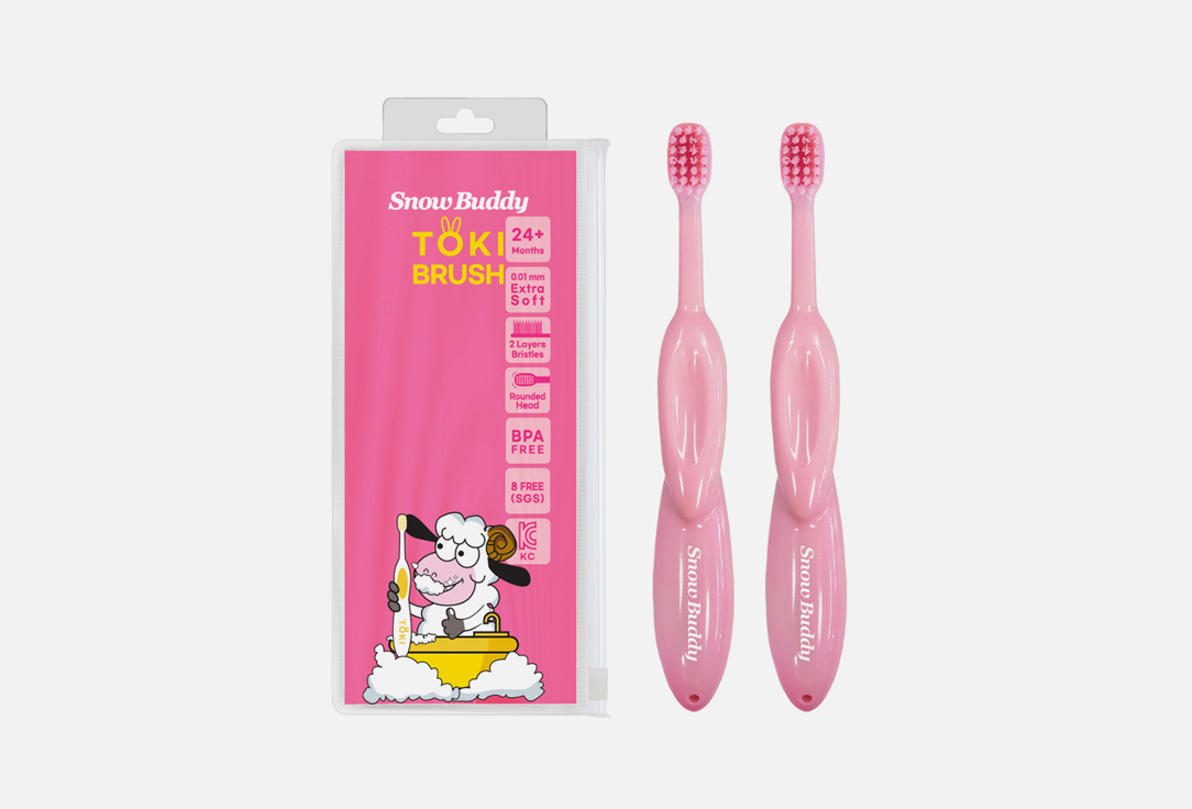 Snow Buddy Toothbrush Toki Kids Pink