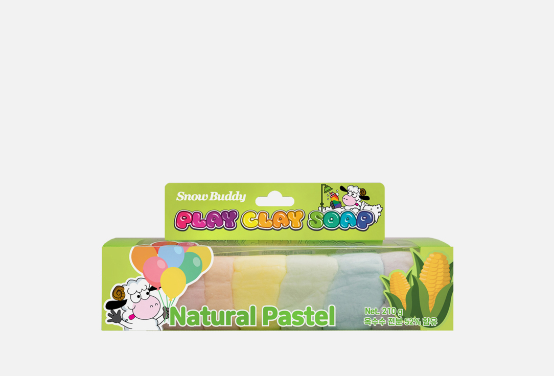 Snow Buddy Play Clay Soap Natural Pastel