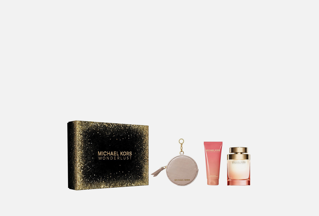 Michael Kors Eau de Parfum & Body Lotion & Round purse Set Wonderlust