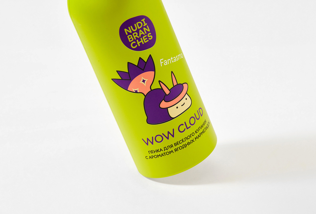 Nudibranches Fun bathing foam Wow cloud! Gummy berries flavor shaping mousse