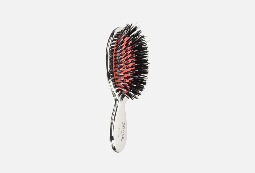 Janeke  Mini hair brush Chrome