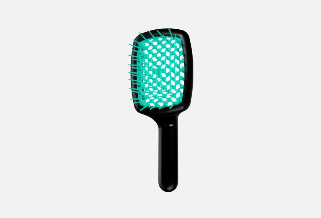 Janeke  Vented Hair brush  Curvy M Black Blue