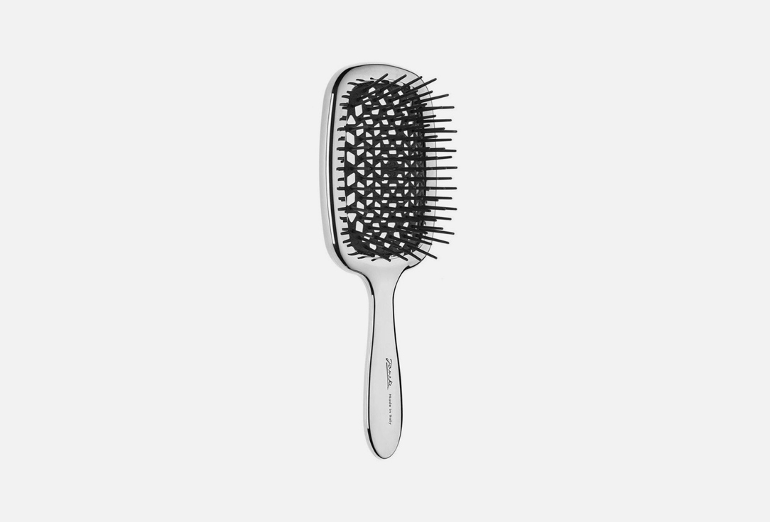 Janeke  Hair brush Superbrush Black Silver