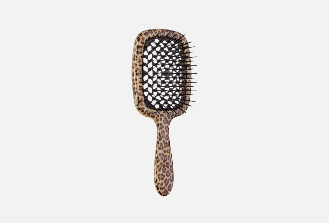 Janeke  Hair brush Superbrush Leopard Black 