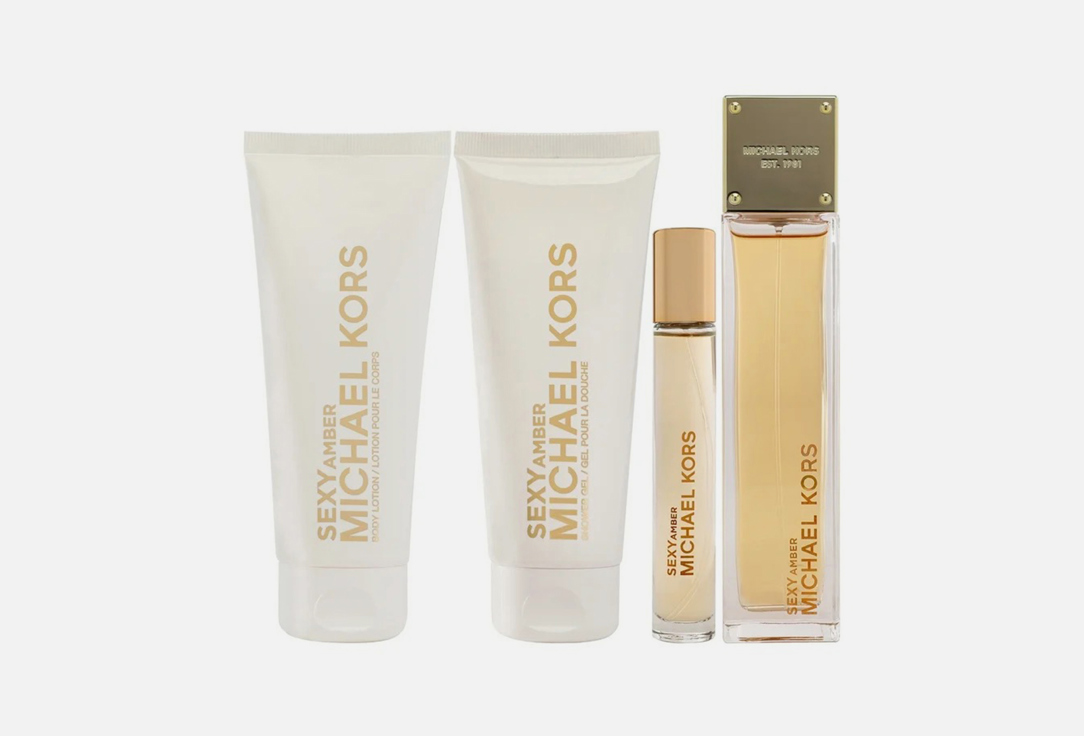 Michael Kors Eau de Parfum & body lotion & shower gel set Sexy Amber