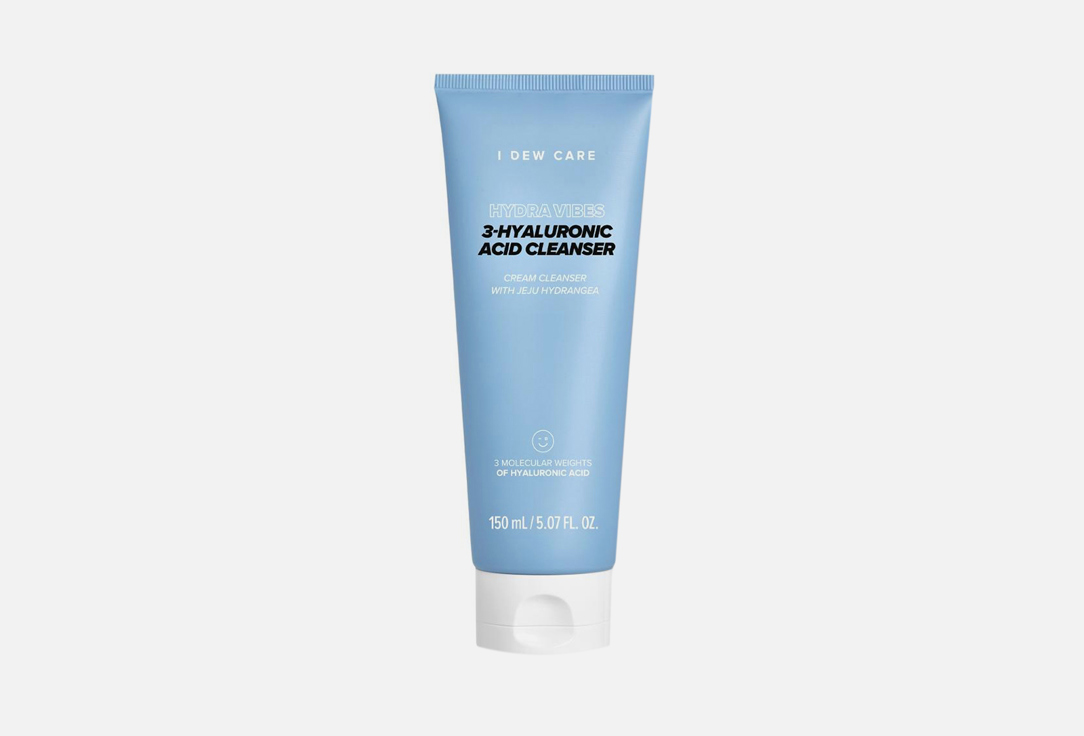 I DEW CARE Foaming Face Cream Cleanser  Hydra Vibes 3-Hyaluronic Acid Cleanser