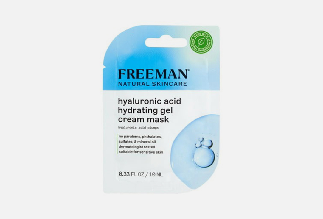 Freeman Beauty Hydrating Gel Cream Mask    Naturals Hyaluronic Acid  