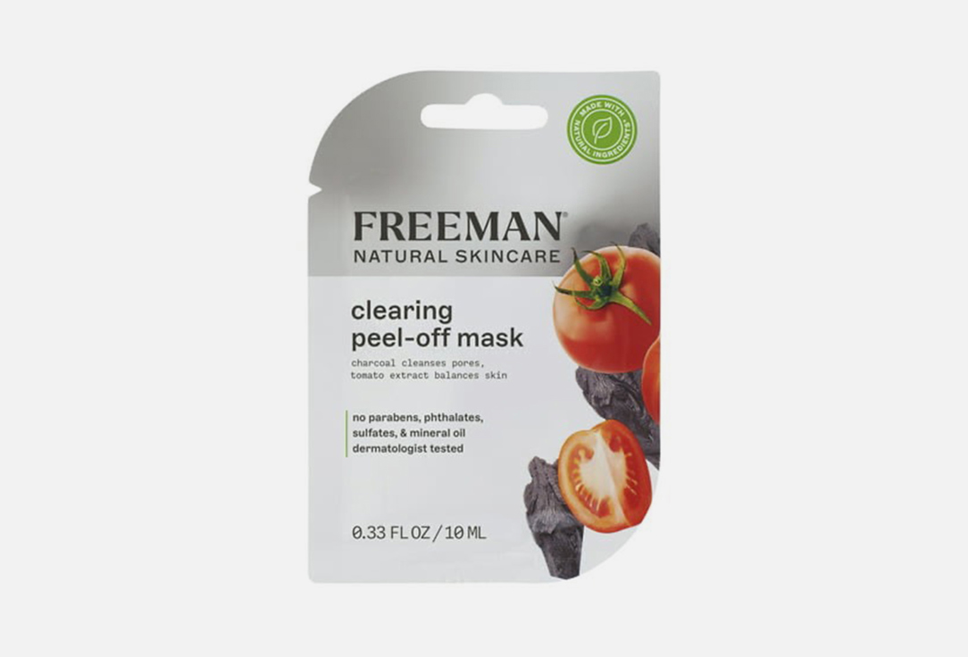 Freeman Beauty Peeling Face Mask   Clearing Charcoal & Tomato 