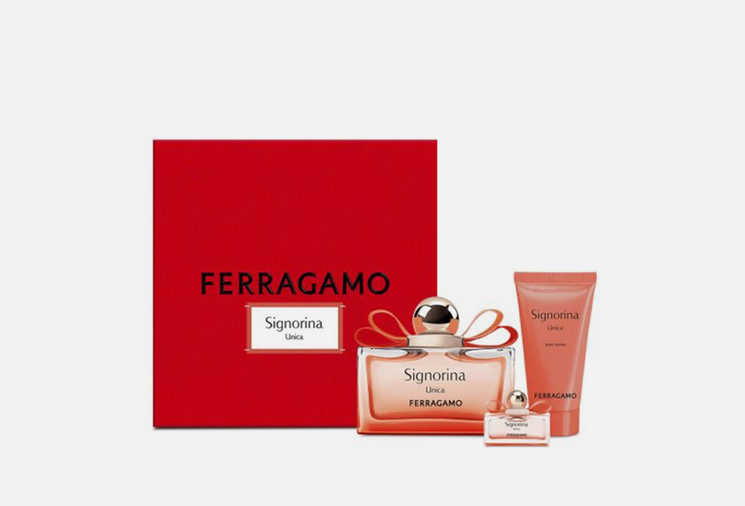 SALVATORE FERRAGAMO Eau de parfum, Body lotion, eau de parfum travel size set Signorina Unica 