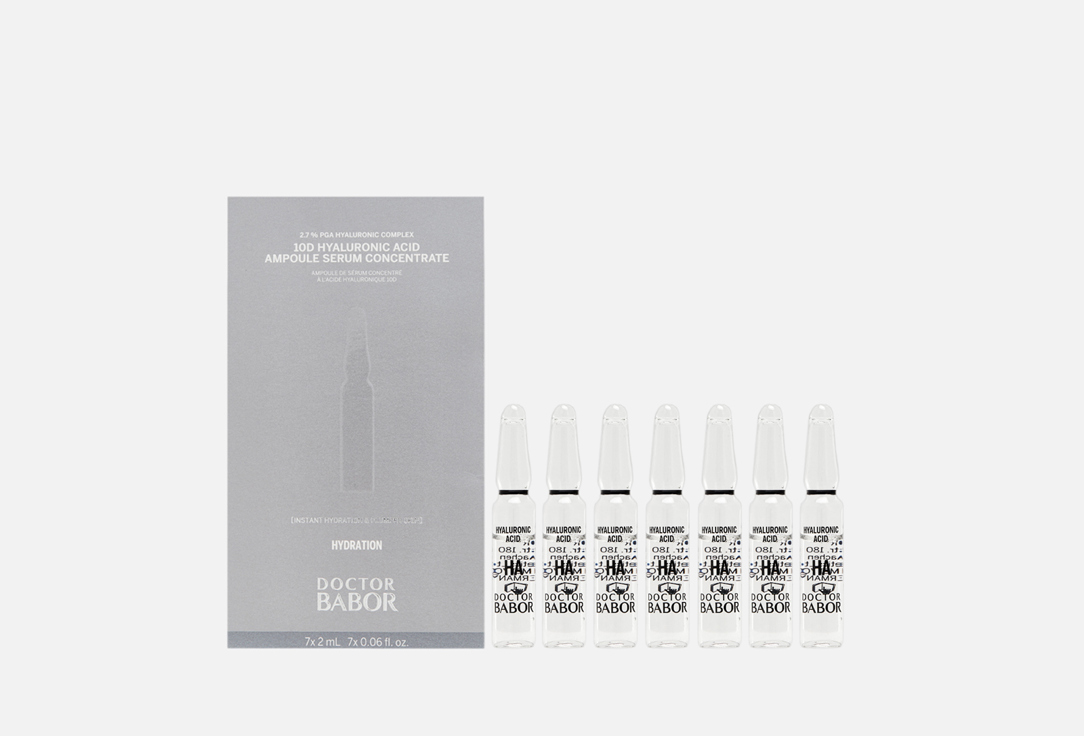 BABOR Hydrating face serum 10D Hyaluronic Ampoule Serum Concentrate 