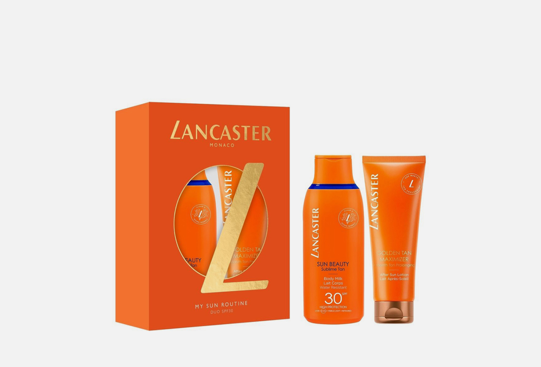 LANCASTER Body Milk SPF30 & Tan Maximizer set Sun Beauty