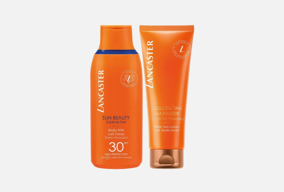 LANCASTER Body Milk SPF50 & Golden Tan Maximizer Set Sun Beauty