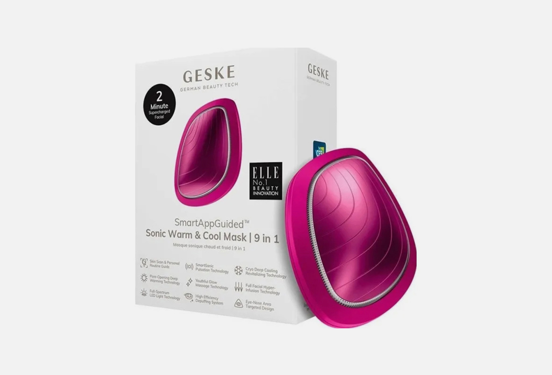 GESKE  Warm & Cool Mask for Massage & Skin Renewal Sonic Warm & Cool Mask 9 in 1