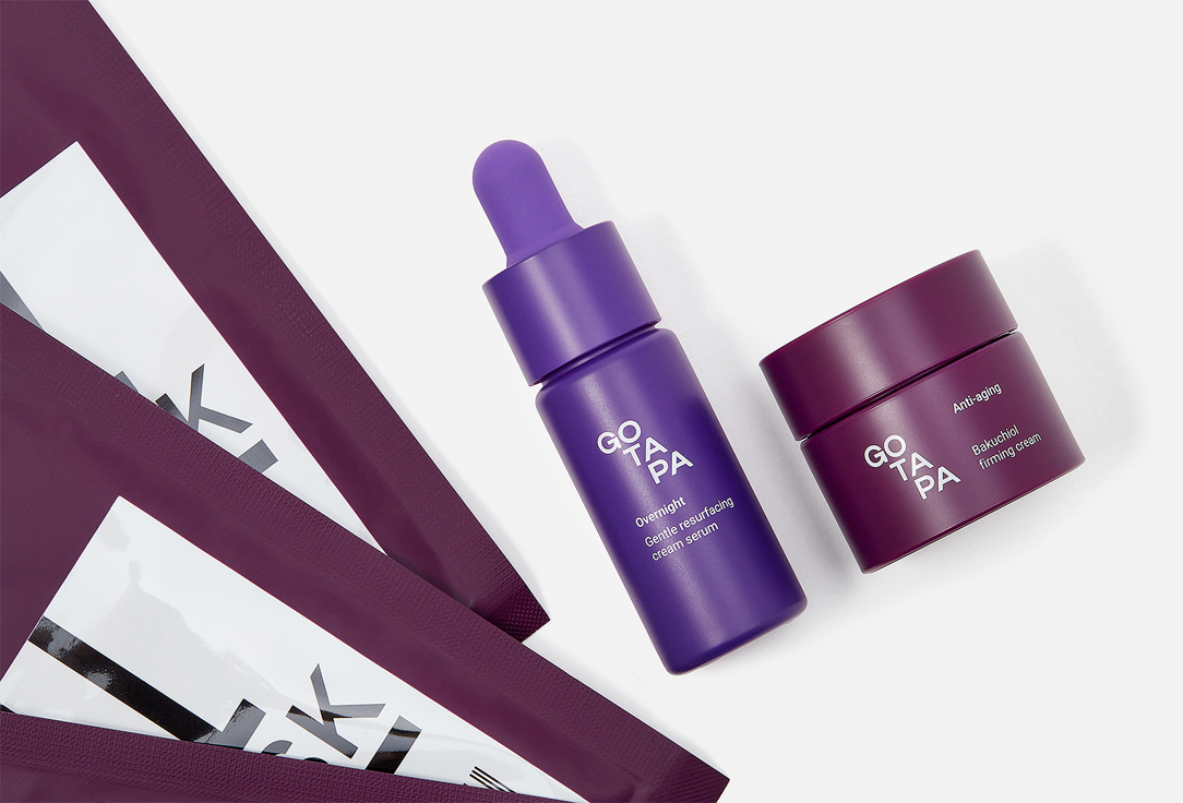 Go Tapa Skincare set: Face Serum, Mask, Cream Age Undo Trio
