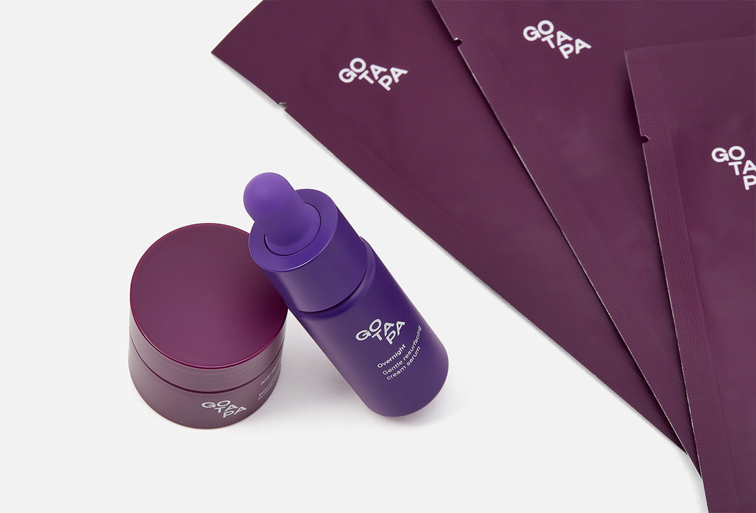 Go Tapa Skincare set: Face Serum, Mask, Cream Age Undo Trio
