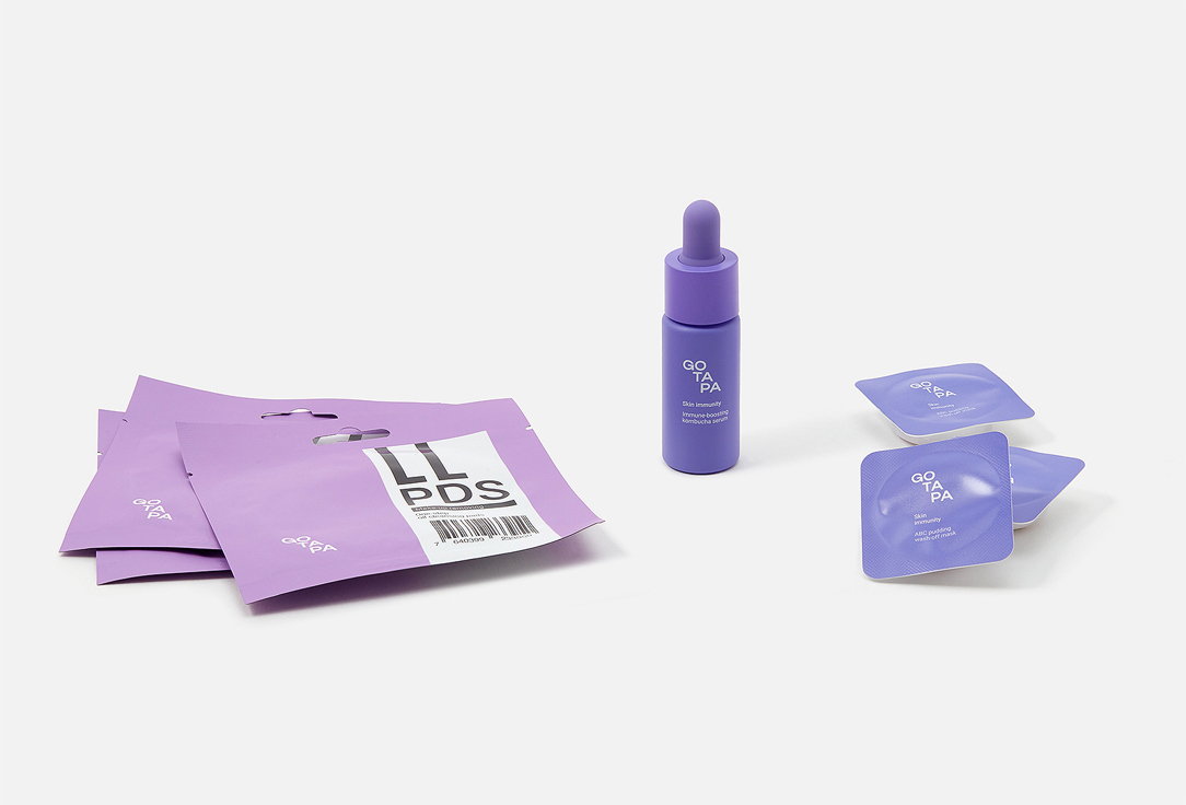 Go Tapa Skincare set: Face Pads, Mask, Serum Barrier Boost Trio