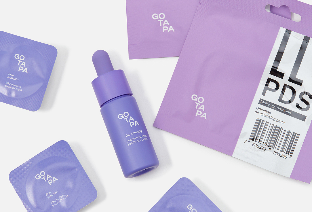 Go Tapa Skincare set: Face Pads, Mask, Serum Barrier Boost Trio