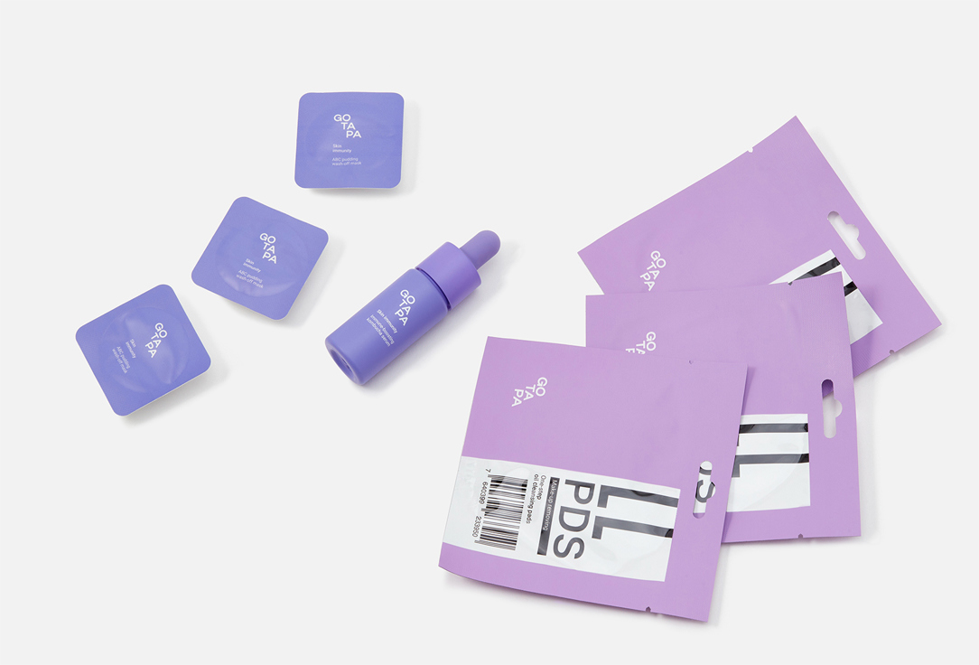Go Tapa Skincare set: Face Pads, Mask, Serum Barrier Boost Trio