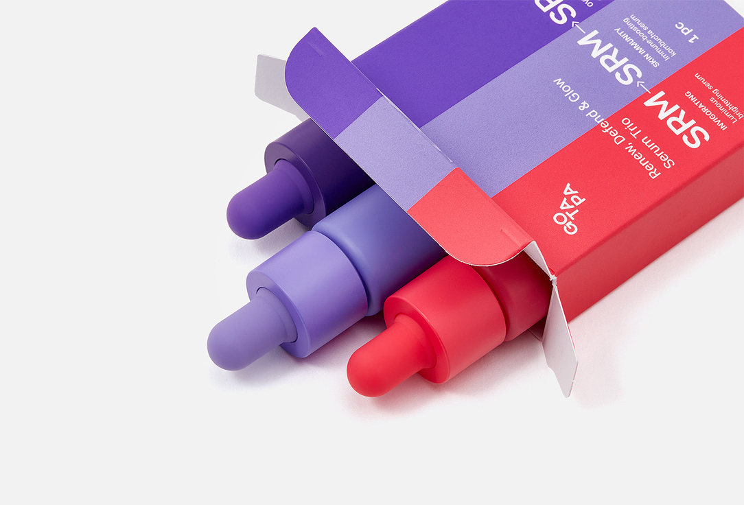 Go Tapa Renewing face serum set Renew, Defend & Glow Serum Trio