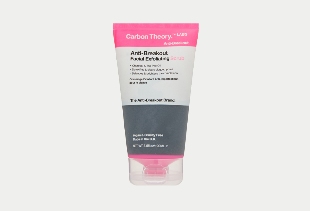 CARBON THEORY Exfloiating & Smoothing Face Scrub Anti-Breakout