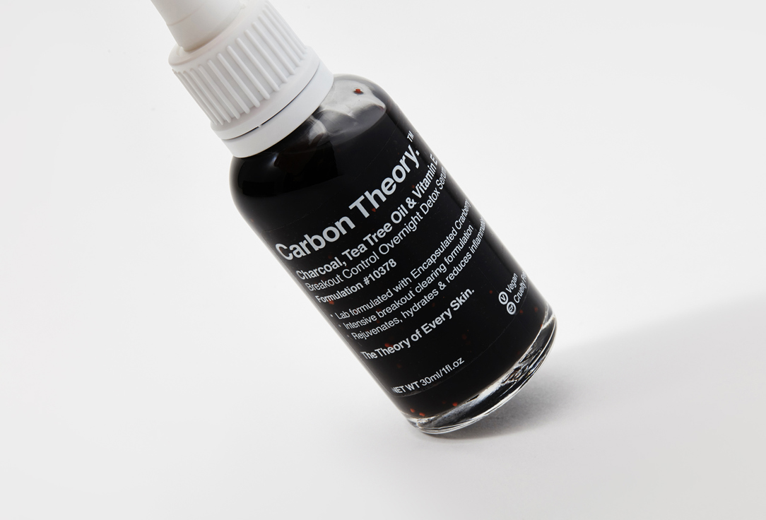 CARBON THEORY Detoxifying Face Serum Charcoal, Tea Tree Oil & Vitamin E