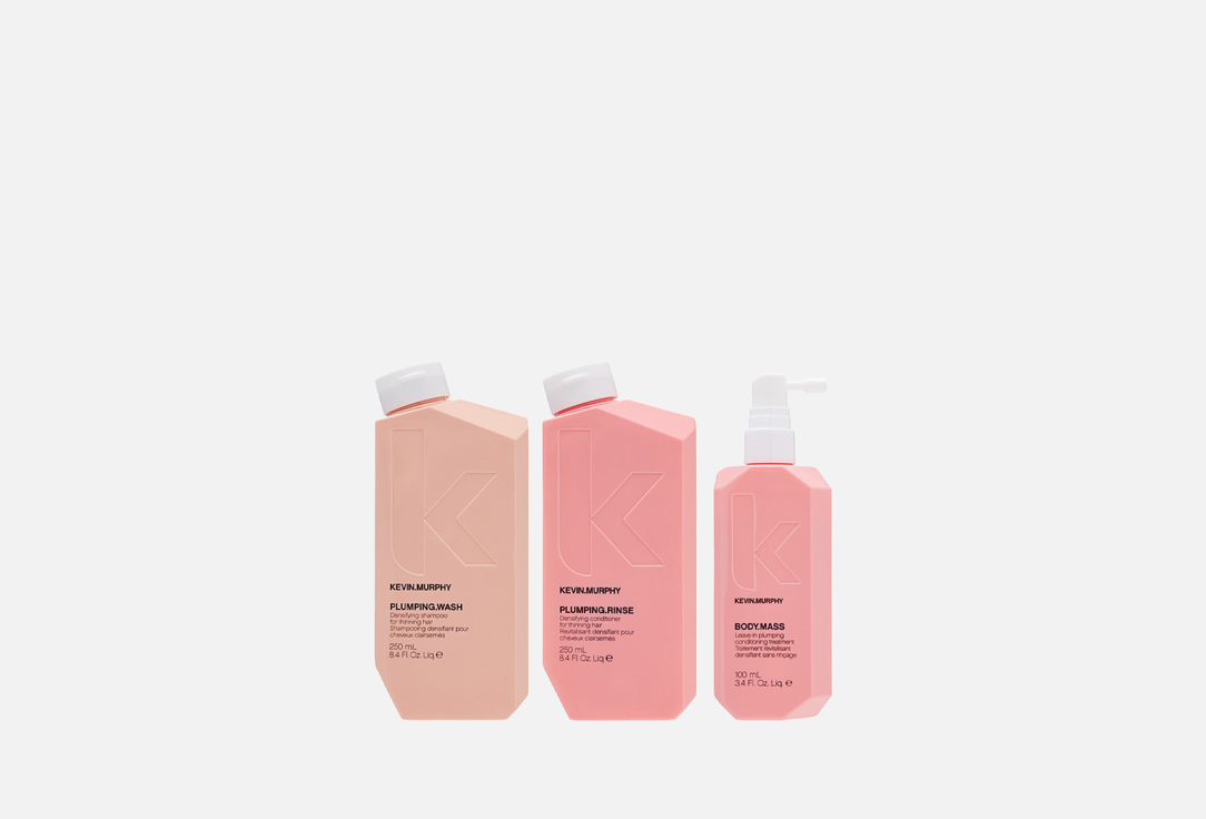 KEVIN.MURPHY Gift set: Shampoo, Hair conditioner, Leave in treatment Work My Body