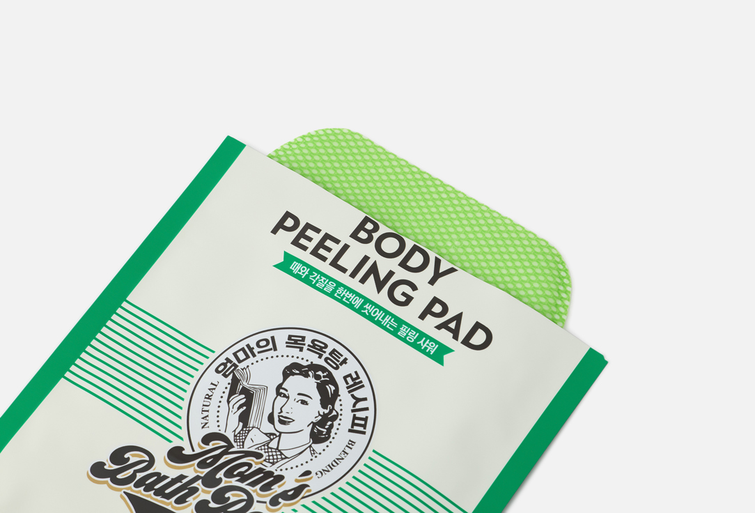 Mom's Bath Recipe Dual-Texture Exfoliating & Moisturizing Body Pads Body Peeling Pad
