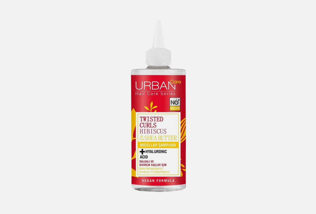 URBAN CARE Micellar Shampoo For Curly Hair Hibiscus & Shea Butter