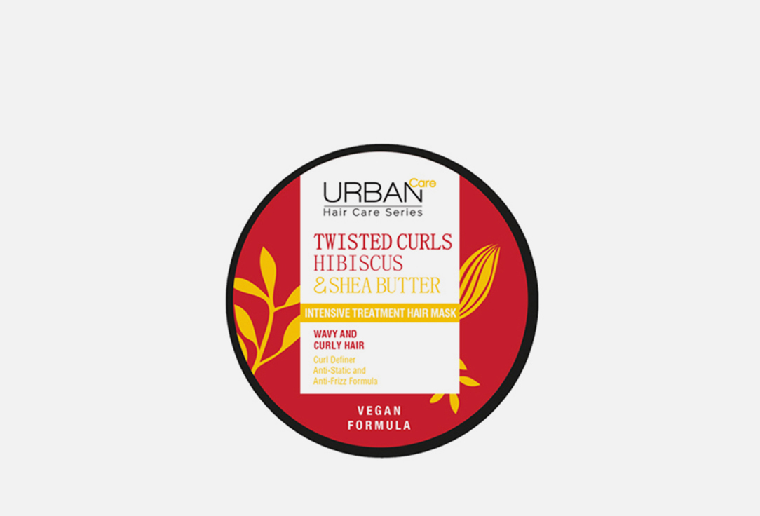 URBAN CARE Intensive Treatment Mask For Curly Hair Hibiscus & Shea Butter