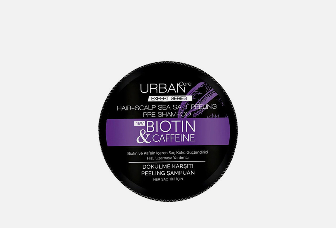 URBAN CARE Anti-Hair Loss & Scalp Sea Salt Peeling Pre-Shampoo Expert Series Biotin & Caffein