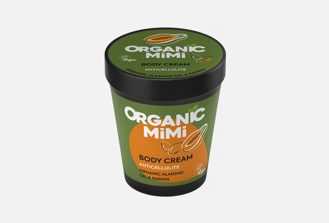 ORGANIC MIMI Body Cream Anticellulite Almond & Papaya