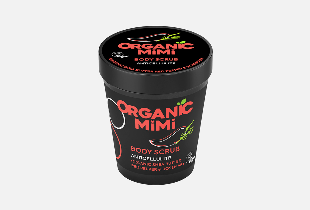 ORGANIC MIMI Body Scrub Anticellulite Red Pepper & Rosemary