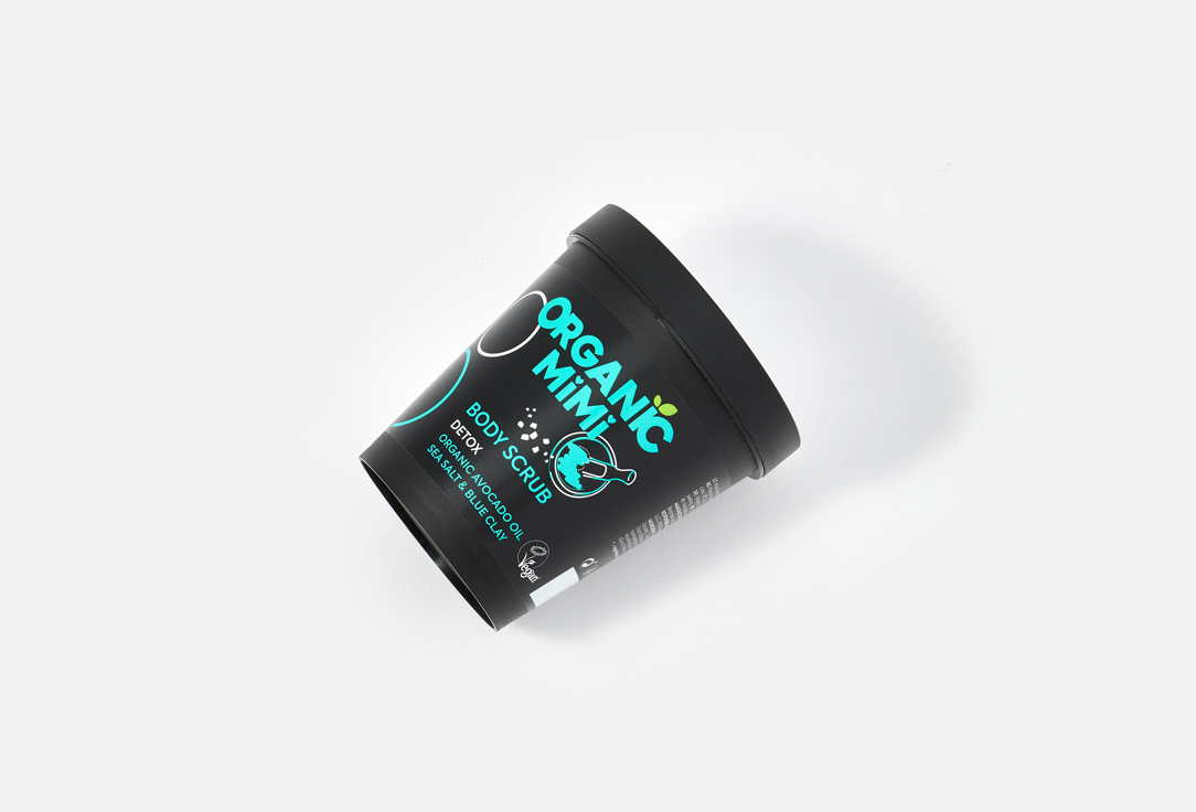 ORGANIC MIMI Body Scrub Detox Sea Salt & Blue Clay