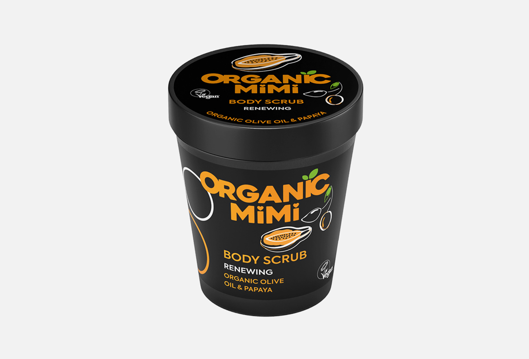 ORGANIC MIMI Body Scrub Renewing Olive & Papaya